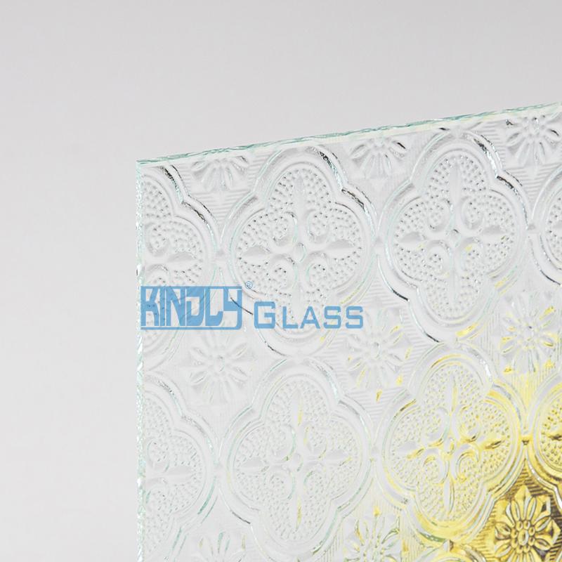 Clear Flora Patterned Glass